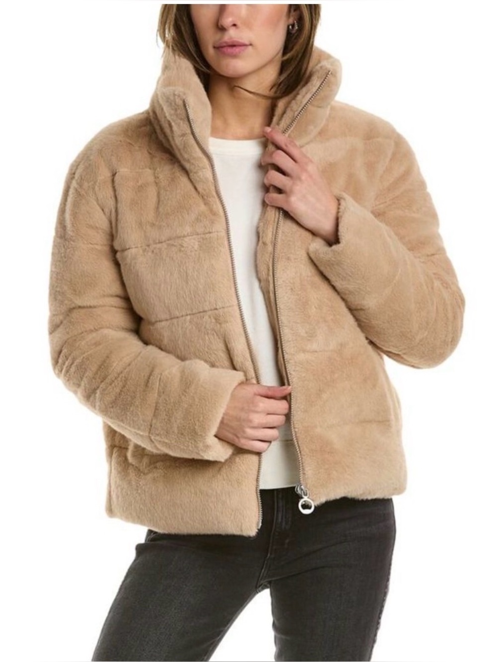 Noize Marina Short Length Vegan Fur Coat